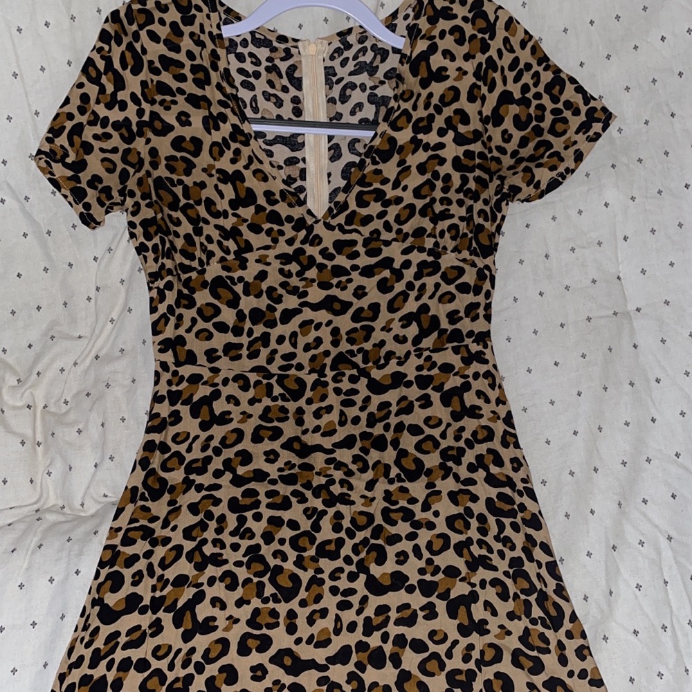 $5 Shein leopard dress